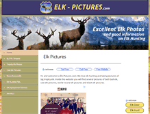 Tablet Screenshot of elk-pictures.com